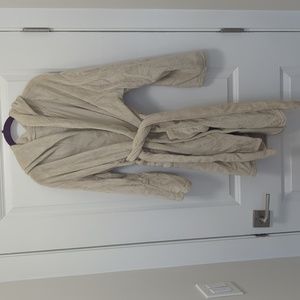 Plush summer & rose hooded robe